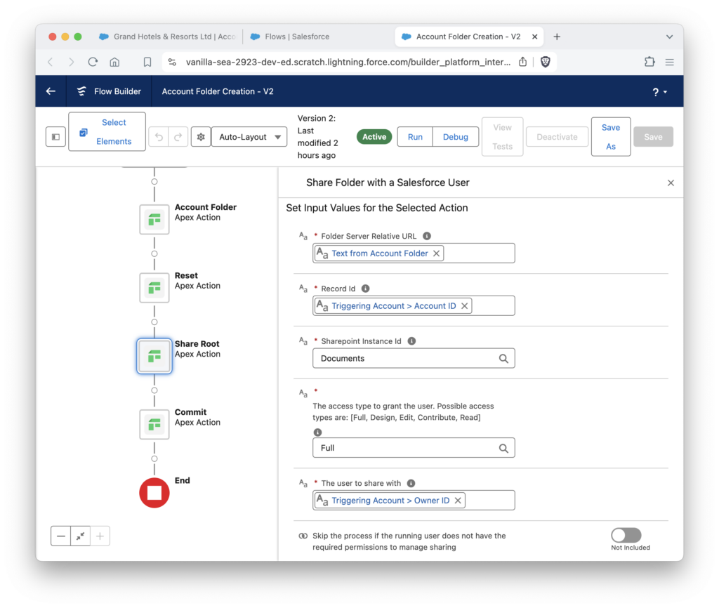 Share Folder with a Salesforce User